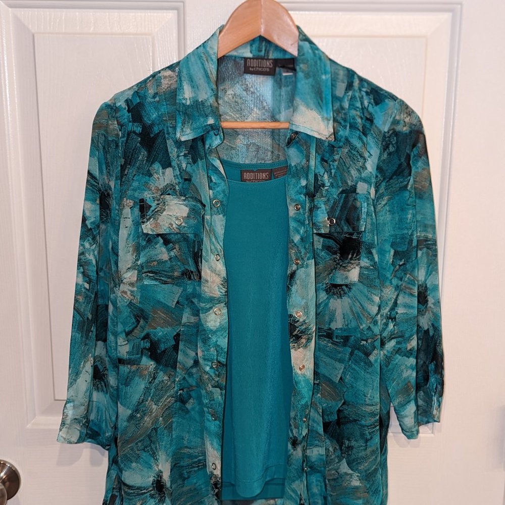 Additions by Chico's Tank and Blouse